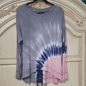 Chico's Pastel Swirl Long Sleeve Tee